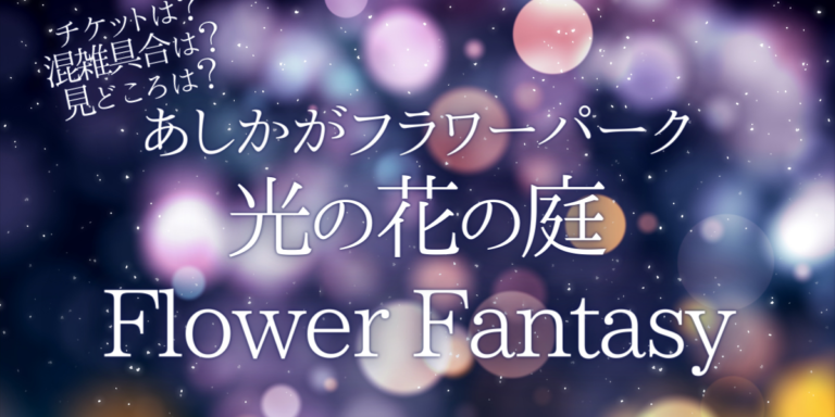あしかがフラワーパーク 光の花の庭flower Fantasy22いつから開催 チケットの購入